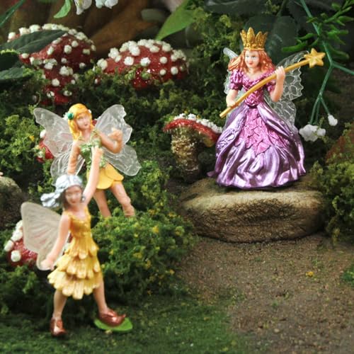 Safari Ltd. 689804 Fairy Fantasies Toob - 6 Mini Figurines Including Fairy Queen, Baby, And Flower Fairies Jasmine thumb #5