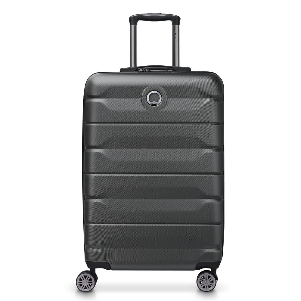 DELSEY Paris - AIR Armour - Valise Moyenne Rigide Extensible - 68x44x32 cm - 77 litres - L - Noir