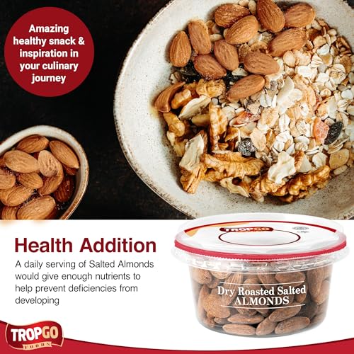 Tropgo Roasted Salted Almonds 180g Tub - Pack of 2 - Almond Nuts in Resealable and Recyclable Tub - Wholesome Trail Mix with Fibre, Protein, and Essential Minerals - Healthy Nuts for All Ages - Image 7