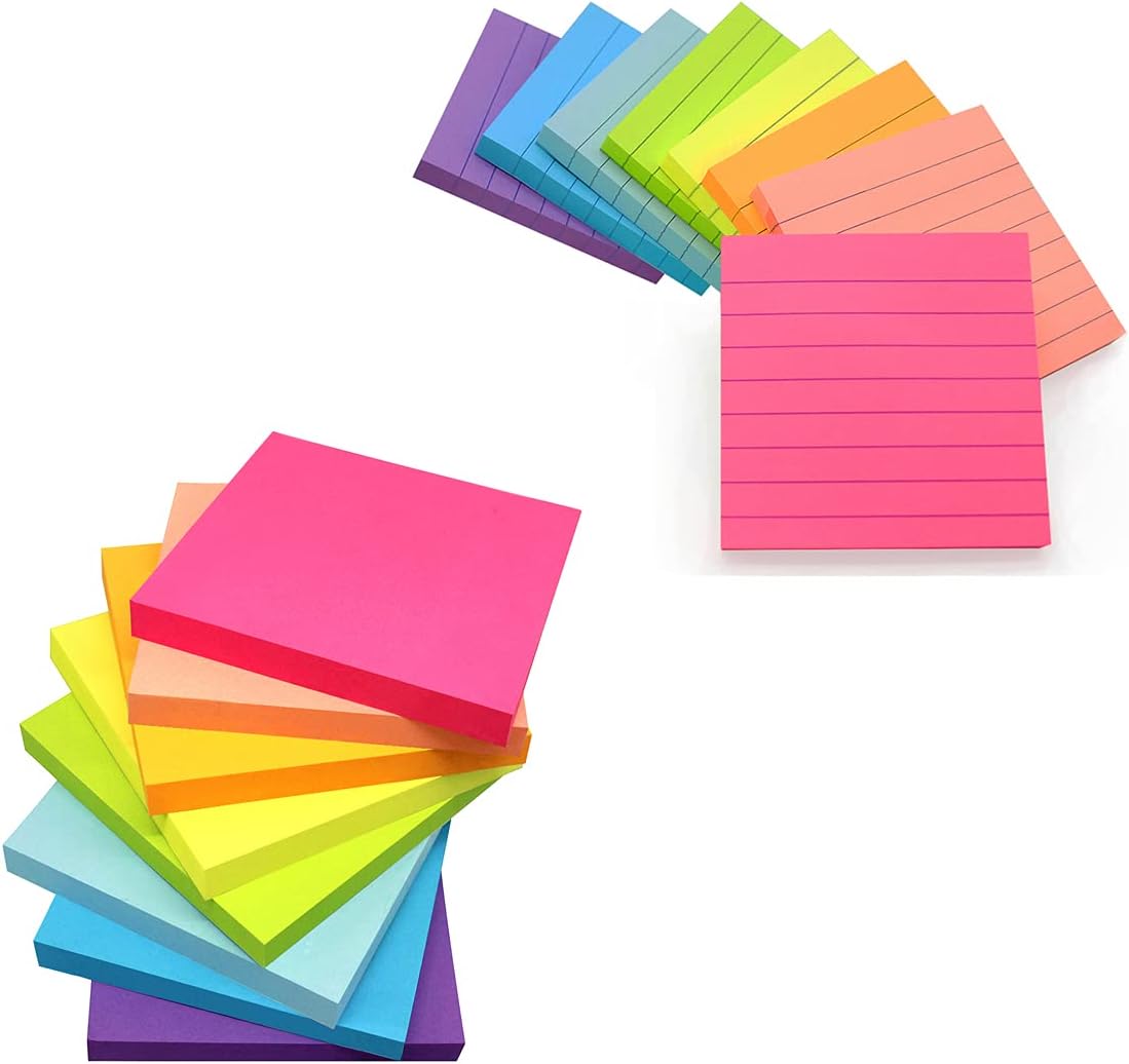 3X3 Sticky Notes and 3X3 Lined Sticky Notes Office Products