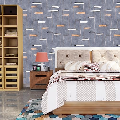 Image of Grey Texture Self Adhesive Wallpaper Peel & Stick, Waterproof, Scratch Resistant 41cm x 244cm