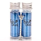 Fairy Dust Magic Vials of Fairy Dust and Magic Wand Set | Authentic from The Land of Sorralia | Turquoise Tenacity | 2 Pack
