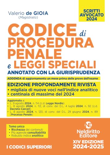  Codice di procedura penale e leggi speciali. Annotato con la giurisprudenza. Esame avvocato 2024