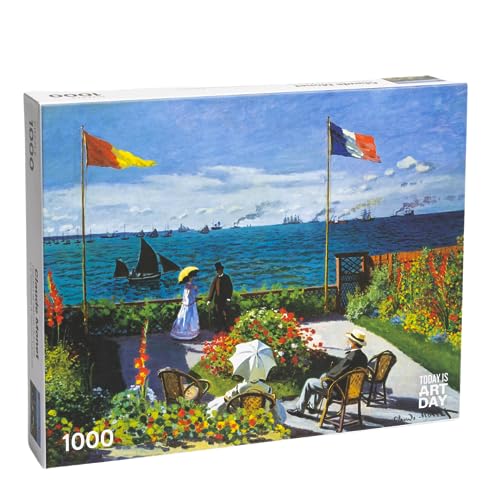 Today is Art Day - Claude Monet - Garden at Sainte-Adresse - Puzzle - 1000-piece