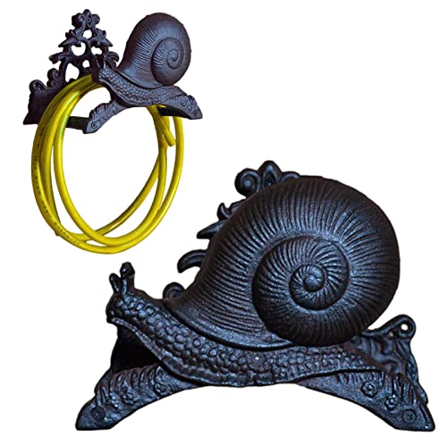 Soporte Para Manguera De Caracol, Soporte Para Manguera De Jardín De Hierro, Soporte De Pared Retro Para Manguera De Jardín, Soporte Para Manguera De Jardín Para Mangueras De Agua, Cables De Extensión
