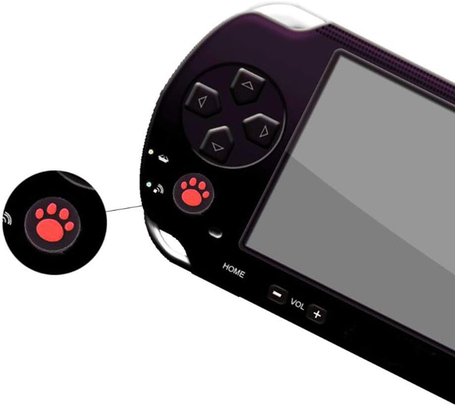 2 PCS Thumb Stick Grips Cap Cover Case Thumbstick Joystick for Plysatation Vita PSV 1000 PSV 2000 Cat Paw (Pink)