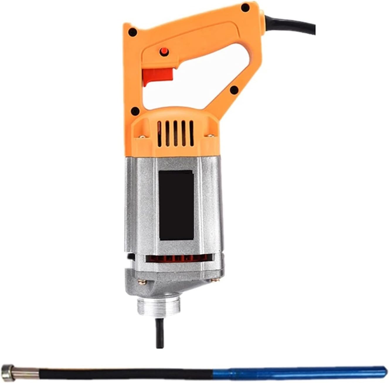 Concrete Mixers, Construction Vibrator Power Concrete Vibrator Hand Held Electric Pencil Vibrator With 1M 1.2M 1.5M Hose([diameter 50mm] 1 meter single rod)