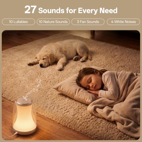 White Noise Sound Machine for Sleep Night Light Baby Remote/Touch Control DROPS TO - image 4