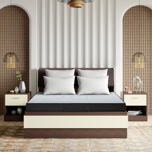 Image of Interio by Godrej Aqmatic Pocket Queen Bed Spring Mattress (75 x 60 x 6 Inches), 1-Year Warranty, Pocket Spring
