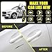 XNA Crystal White(707) for Volvo Touch Up Paint, Car Scratch Remover for Nicks and Chips Repair, 2-In-1 Quick & Easy Fix Car Scratch Repair Kit with Exact Color-Matched