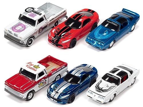 Johnny Lightning Collector's Tin 2023 Set of 6 Cars Release 2 Limited Edition 1/64 Diecast Model Cars by Johnny Lightning JLCT012