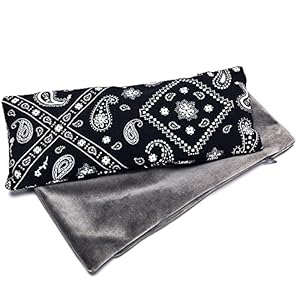 Hihealer Weighted Eye Mask for Sleeping, 5×9 Inches with Lavender Aromatherapy – Moist Heat Eye Compress, Eye Pillow for Yoga, Meditation, and Headache Relief, Relaxation Gift for Women