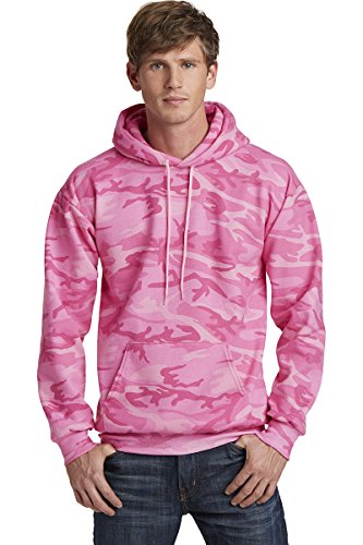 Classic Camo Print Core Fleece Pullover Hooded Sweatshirt
