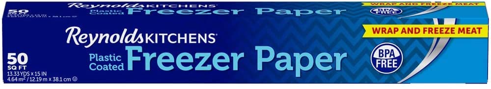 Reynolds Kitchens Freezer Paper - 50 Square Foot Roll, White (Pack of 3)