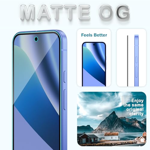 Image of FIRST MART Military-Grade Matte Tempered Glass for Google Pixel 10A - 9H Screen Protector, Anti-Glare Protection, Scratch-Resistant, Bubble-Free (1 Pack)
