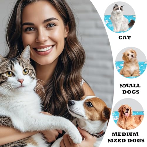 Zinueen Hundematte Kühlmatte für Hunde & Katzen – Selbstkühlendes Hundebett, Kühldecke & rutschfeste Kühlmatte für Zuhause, Auto | Dog Cooling Mat für Schlafplätze & Möbel (100 * 70CM)