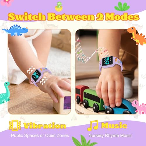 Image of Toddler Potty Training Set - Potty Training Watch with Musical /Vibration Countdown Alerts, Fun Board Book, Progress Chart & Reward Stickers - Interactive Potty Training Kit for Kids Ages 2-6