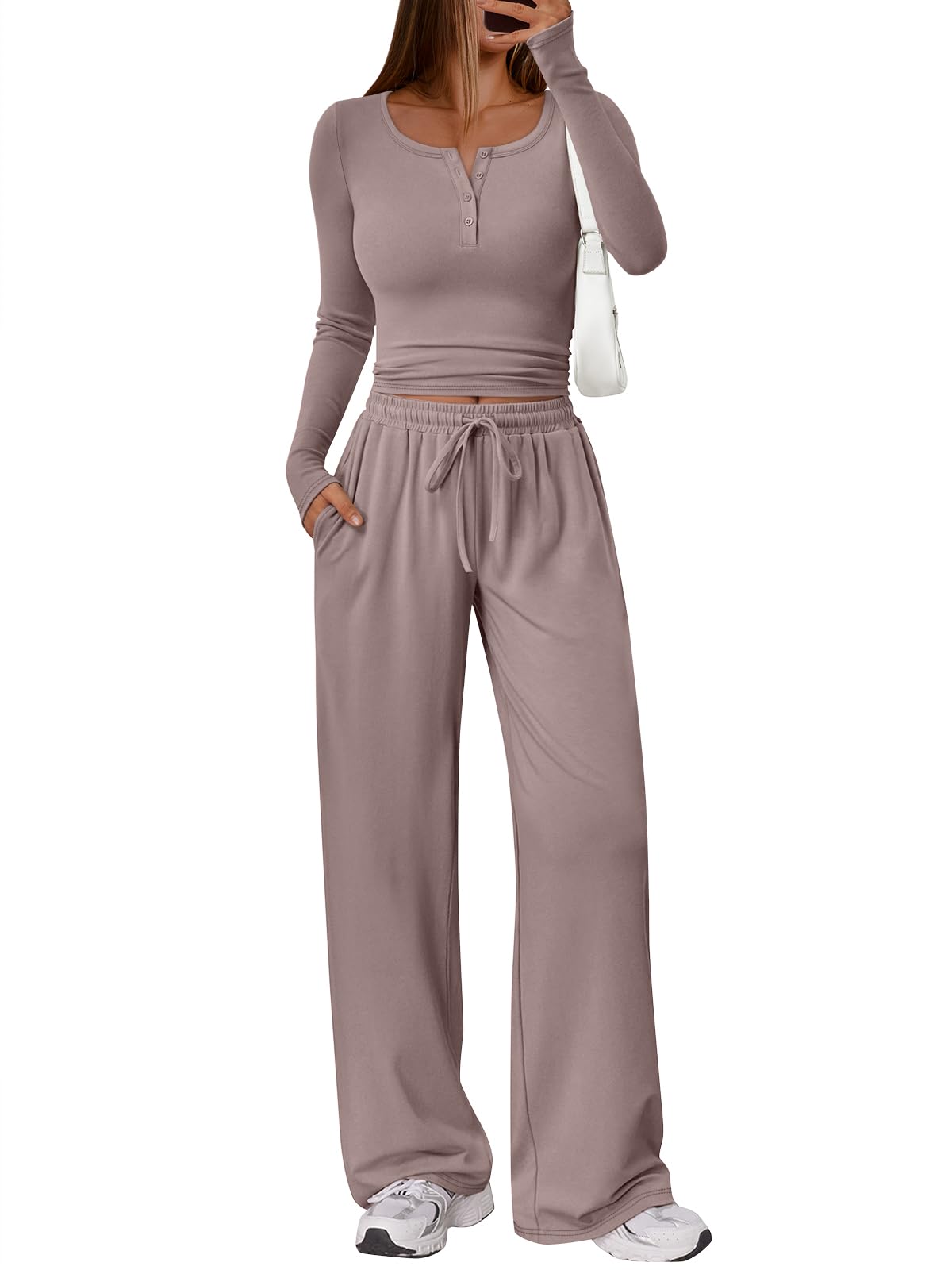 Trendy Queen Womens 2 Piece Matching Lounge Sets 2026 Fall Fashion Outfits