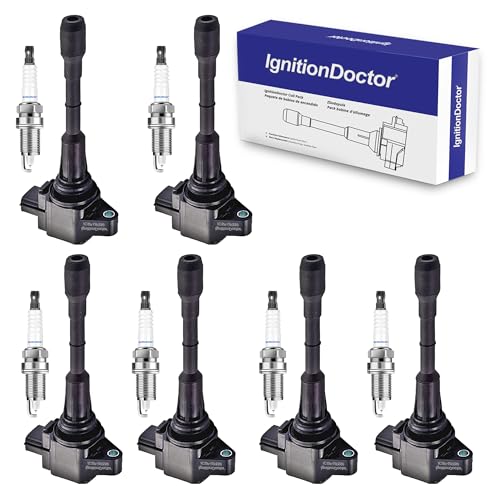 IgnitionDoctor Set of 6 Ignition Coils UF550 & Iridium Spark