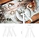 30 Stück Spitze Schleifen Hochzeitsauto 12 * 25cm Autoschleifen Hochzeit Antennenschleifen,Autoschleifen Weiß mit Herzen für Hochzeit Party