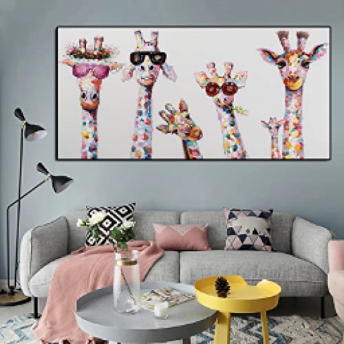 Image enfant chambre décor girafe graffiti pour grand mur vide