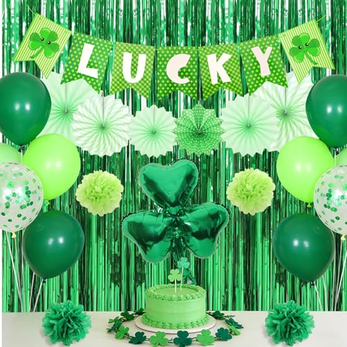 Nfvjfxz 37Pcs St Patricks Day Decoration Kit...