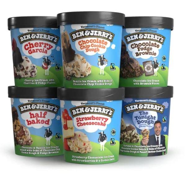 Ben & Jerry's Freezer Pleaser Favorites Variety Pack, 16 oz