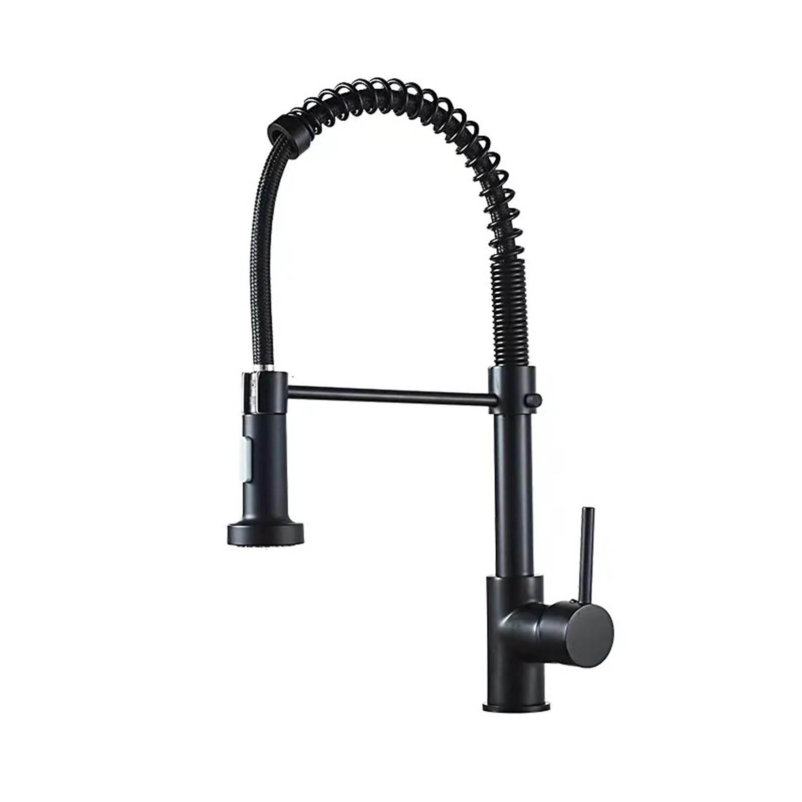 Grifo termostático extraíble de cobre completo en negro galvanizado para cocina