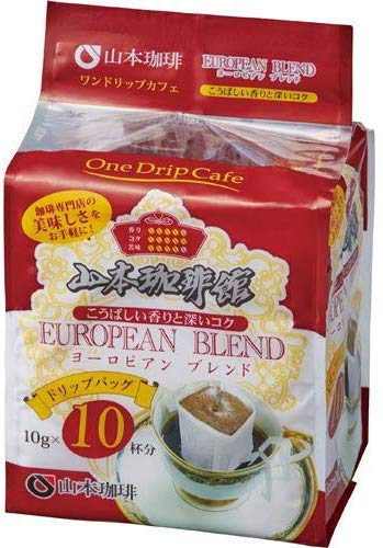 Amazon.co.jp: 山本珈琲 パック 山本珈琲館 ヨーロピアンブレンド (10g