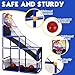 AOKESI Arcade Basketball Game Set for Kids, Toddler Basketball Hoop with 4 Balls Indoor and Outdoor Sports Toys Gifts for Boys Girls Aged 3-4 5-6 7-12 Years Old Adjustable Height Stand