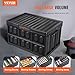 VEVOR 3er-Set 45L Profi Klappbox aus PP Transportbox mit Deckel Faltbarer Aufbewahrungsbox mit Handgriff Stapelbare Kisten Storage Box Faltboxen Stapelboxen für Aufbewahrung & Transport