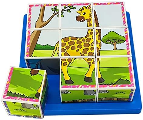 KÜPSS Safari Hayvanları 3D Puzzle - 9 Küp 6 Yapboz - Görsel 2