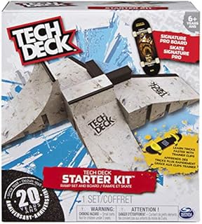 TECH DECK - Starter Kit - Ramp Set with Exclusive Board & Trainer Clips