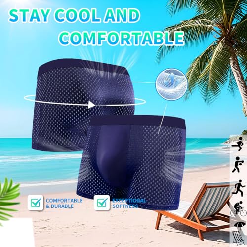 Sexy Code 1701 Men's Underwear Boxer Briefs 4 Pack - Breathable Mesh Quick Dry Stretch, Lightweight Soft Active Trunks2