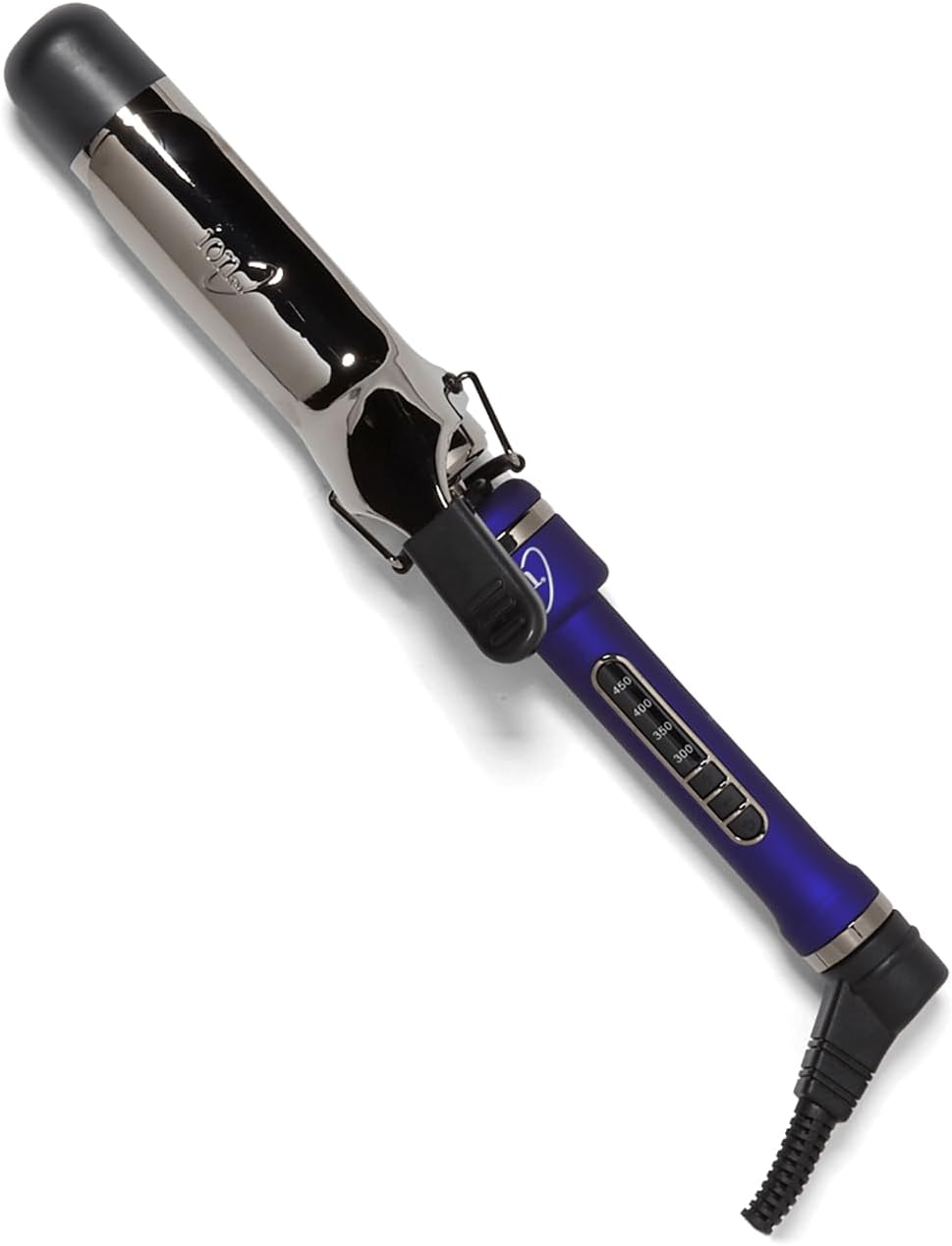 ion Titanium Pro Curling Iron, 11/2 Inch, Heats up to 450°F, Maximum Curl Retention, Dual Voltage