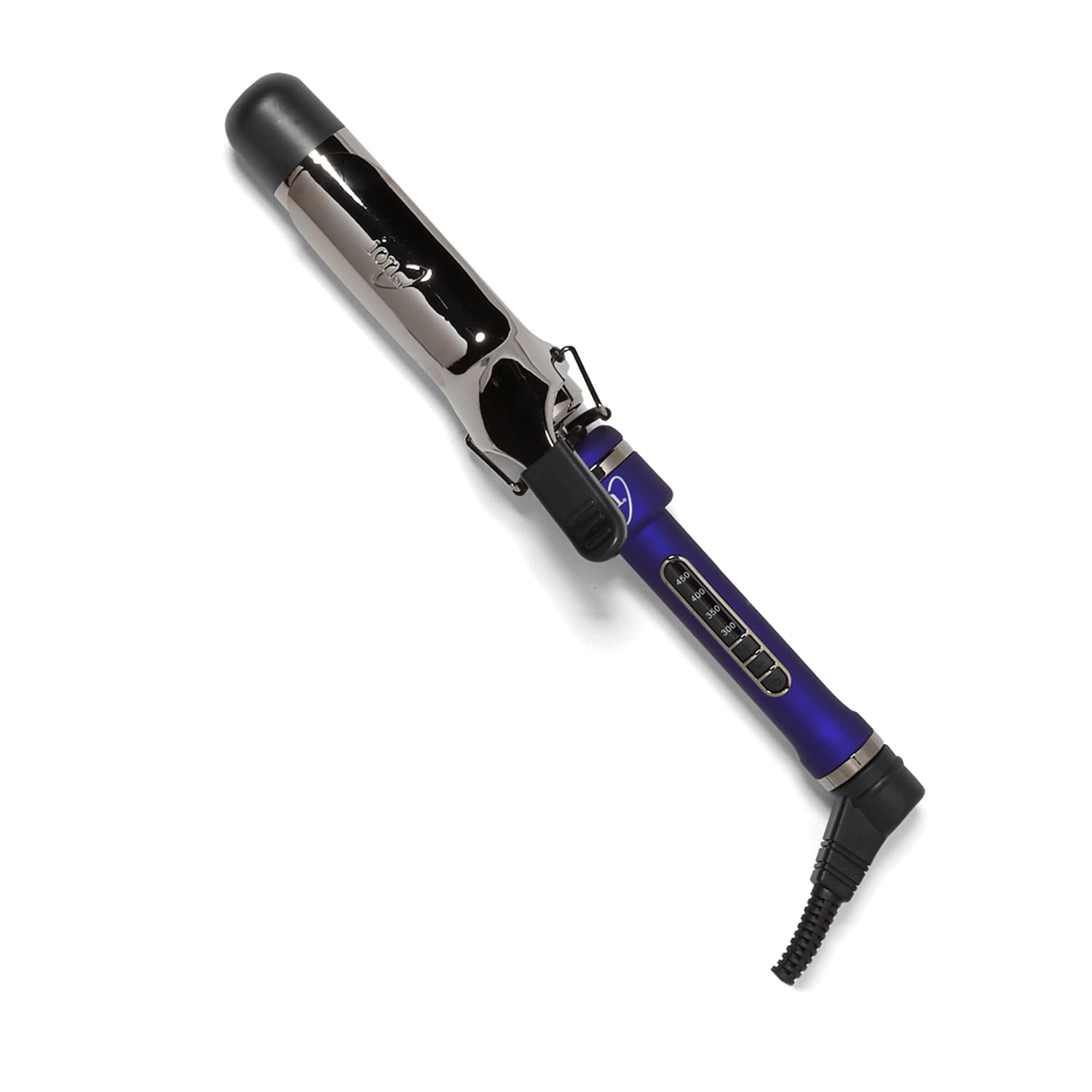 ion Titanium Pro Curling Iron 11 2 Inch Heats up to 450 F Maximum Curl Retention Dual Voltage