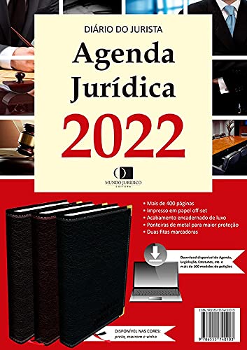 Agenda Jurídica 2022 - Diário do Jurista com Agenda Eletrônica Grátis