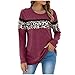 Produktbild Sweatshirt Damen Rundhals Langarm Leopard T-Shirt Streetwear Casual Sweatshirt Tops Oberteil Sexy Lange Ärmel Beiläufig T-Shirt Mantel