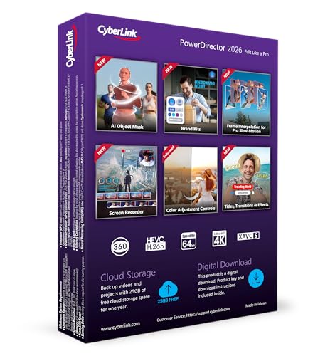 image for CyberLink PowerDirector 2026 | Easily Create Videos Like a Pro | Intui