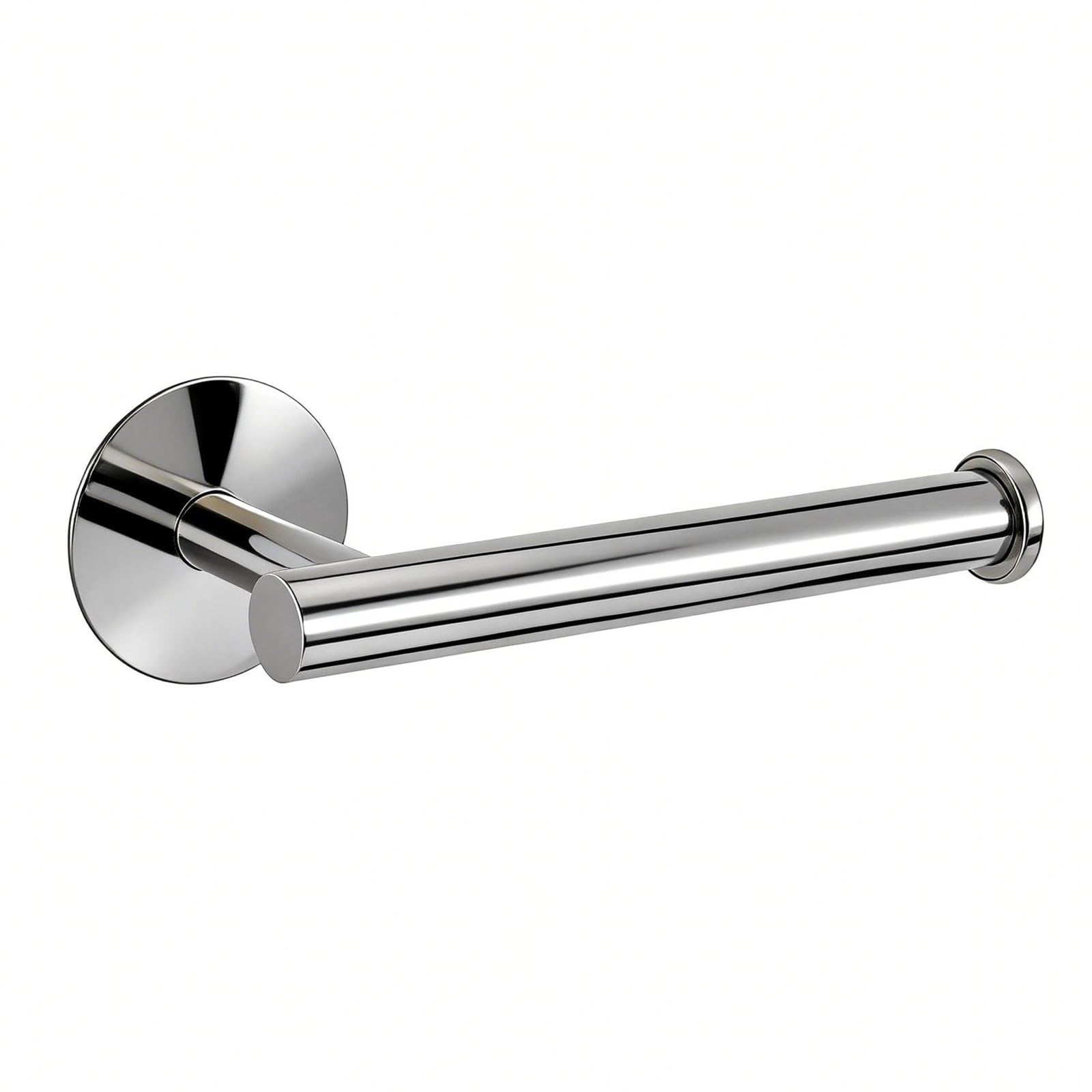 Self Adhesive Toilet Paper Holder, No Drilling Wall Mount Stainless Steel Toilet Roll Holder, Rustproof Tissue Holder for Bathroom Kitchen RV Washroom Home Chrome