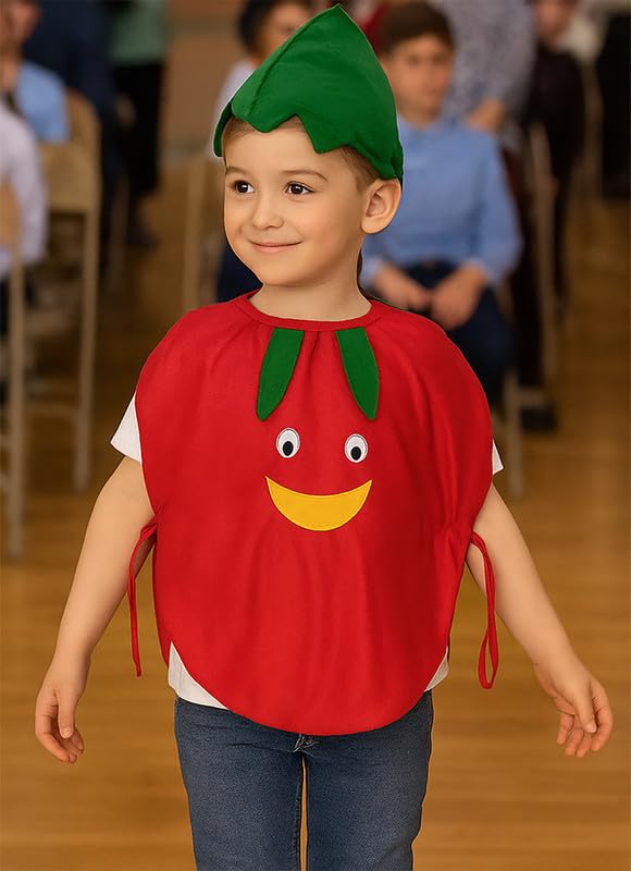 Image of FancyDressWale Fruit & Vegetable Fancy Dress Costume for Kids | Free Size 2-10 Years | School Fancy Dress, Stage Shows, Theme Parties