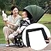 Universal Handlebar Cover, Replacement Baby Stroller Bumper Bar Protective Cover, Baby Stroller Armrest Cover,100% Cotton Hook and Loop Fastener,Black