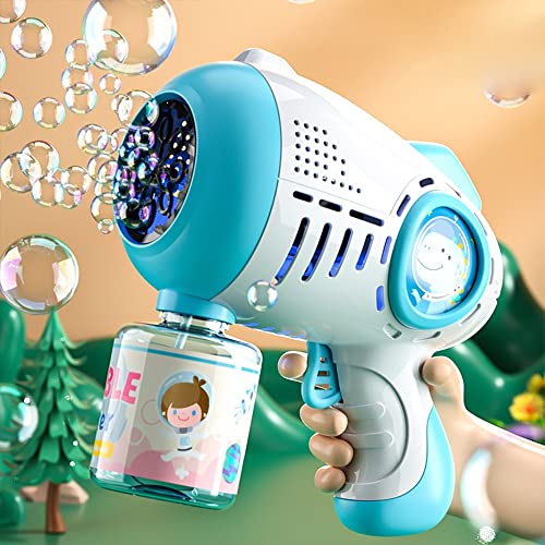 Bubble Gun? Bubble Machine for Toddlers 2-14,Electric Blower Dinosaurs Bubble Gun with 1 Bottles Bubble Refill Solution,Bubble Blaster Party Favors, Easter Basket Stuffers,Outdoors Activity