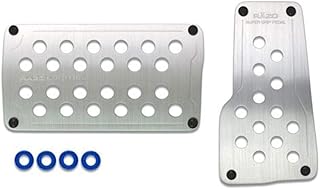 Razo RP122A Super Grip Large Silver Automatic Transmission Pedal Set - 2 Piece