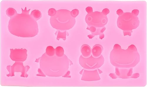 Miniatura 8 de Molde de silicona para fondant de rana para decoración de pasteles, decoración de cupcakes, caramelo y chocolate, polimero de arcilla y goma de