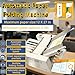 HayWHNKN Automatic Paper Folding Machine 110V Electric Paper Folder Machine with Counter & Speed Control, for 2x3 to 12x27in, 40g-125g Manuals, Letters, Brochures Used in Offices, Schools