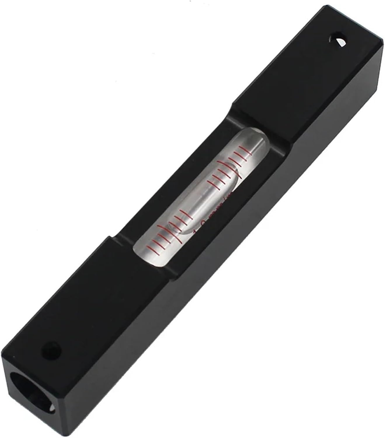 120mm Aluminum Alloy Portable Bar Spirit Level Bubble with Glass Vial Ampules Accuracy 0.6 0.3 1.0(0.6mm-White)