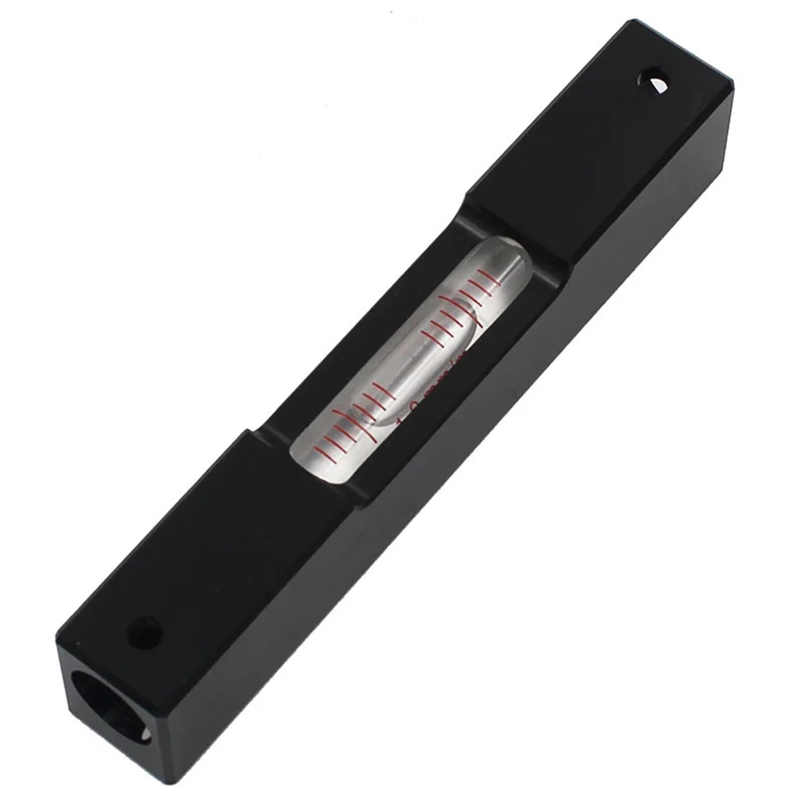 Nivel de burbuja con precisión de 0,3-1 mm/m en aluminio ligero y vial de vidrio de alta visibilidad