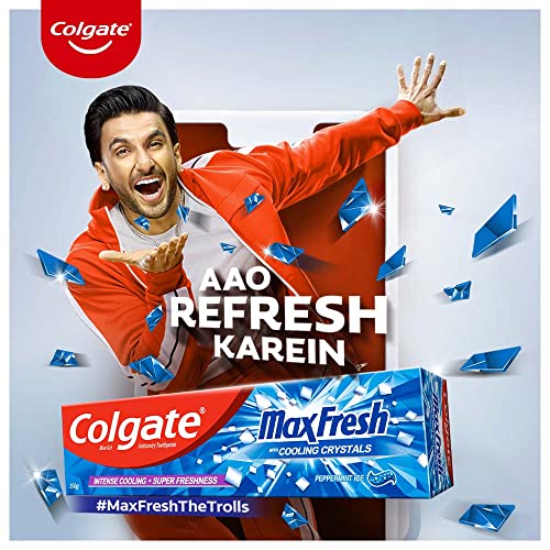 Image of Colgate Kids Batman Manual Toothbrush(Pack of 3,Multicolor) & Colgate MaxFresh 300g (150g x 2, Pack of 2) Toothpaste, Blue Gel Paste(Peppermint Ice, Saver Pack)