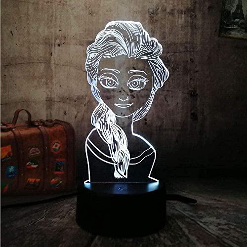 BBSC Lámpara de pie 3D LED con diseño de chica